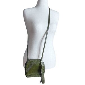 HOBO Nash Crossbody Olive Green Genuine Leather Purse